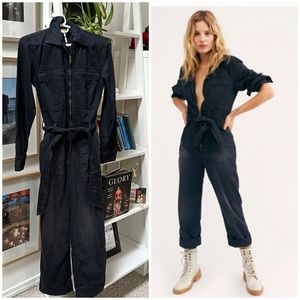 COPY - Free People “Charlie” Coveralls Black- 0